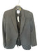 G. Size 4 Charcoal Virgin Wool Long Sleeve One Button Blazer Jacket Charcoal / 4