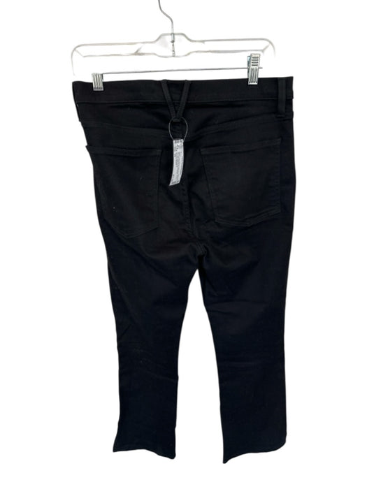 Veronica Beard Size 29 Black Cotton Blend High Waist Button Fly Flare Jeans Black / 29