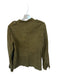 Nili Lotan Size M Army Green Cotton & Linen Button Down Outer Pockets Jacket Army Green / M