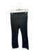 SPRWMN Size M Black Leather Waist Band High Waist Cropped Flare Pants Black / M