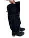 Gucci Shoe Size 37 Black Suede Almond Toe Back Buckle Over the Knee Riding Boots Black / 37