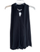Max Studio Size S Black Viscose V Neck Racerback Sleeveless Top Black / S