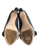 Miu Miu Shoe Size 37 Gray Leather & Fabric Denim Open Toe Platform Shoes Gray / 37