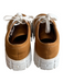 Prada Shoe Size Est 39 Brown Nylon Lace Up Round Toe Platform Sneaker Shoes Brown / Est 39