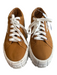 Prada Shoe Size Est 39 Brown Nylon Lace Up Round Toe Platform Sneaker Shoes Brown / Est 39
