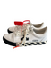 Off White Shoe Size 39 White & Black Canvas Almond Toe Lace Up Logo Shoes White & Black / 39