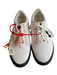 Off White Shoe Size 39 White & Black Canvas Almond Toe Lace Up Logo Shoes White & Black / 39