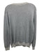 H953 Size Est S Light Gray Crew Neck Front Pocket Long Sleeve Sweater Light Gray / Est S