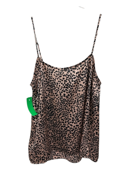 Equipment Size S Brown & Black Polyester Sleeveless Cheetah V Neck Tank Top Brown & Black / S