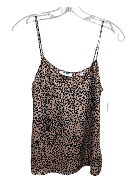 Equipment Size S Brown & Black Polyester Sleeveless Cheetah V Neck Tank Top Brown & Black / S