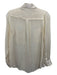 Equipment Size XS Cream White Collar Sheer Long Sleeve Button up Top Cream White / XS