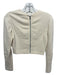 Alice & Olivia Size XS Cream White Polyester & Wool Blend Back Zip Textured Top Cream White / XS