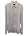 Enrico Crociani Size 16 Purple & White Cotton Striped Men's Long Sleeve Shirt Purple & White / 16