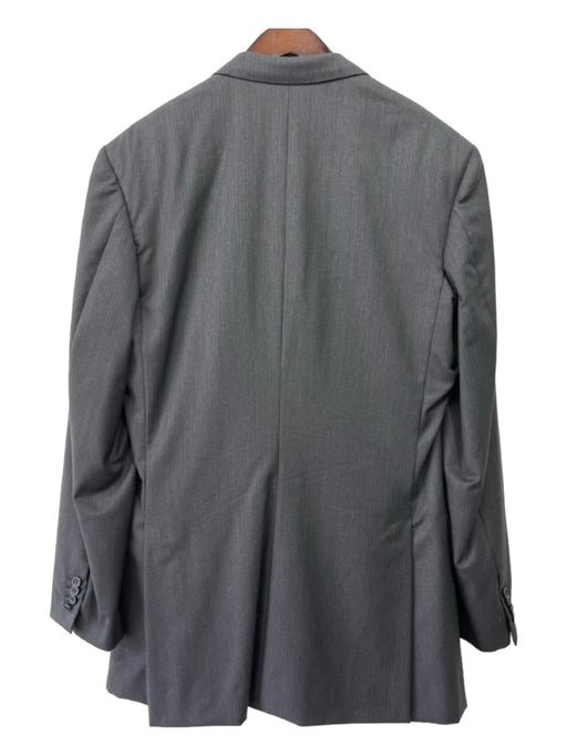 Edgar Pomeroy Gray Wool Solid 3 button Men's Suit Est 42
