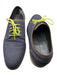 Cole Haan Shoe Size 9.5 Blue & Green Knit Lace Up Brown Interior Wood Heel Shoes Blue & Green / 9.5