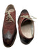 Cole Haan Shoe Size 9 Burgandy Leather Lace Up Wingtip Wood Heel Men's Shoes Burgandy / 9