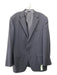 Canali Navy Wool Solid Men's Blazer 52L