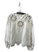 Jonathan Simkhai Size XS White Linen Blend Cut Out Floral Top White / XS