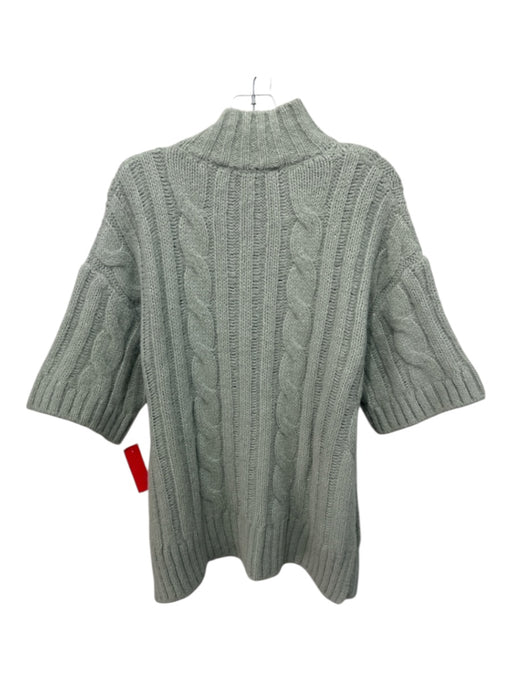 Zara Size S Sage green Polyester Cable Knit Ribbed turtle neck Sweater Sage green / S