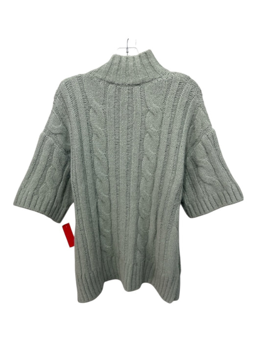 Zara Size S Sage green Polyester Cable Knit Ribbed turtle neck Sweater Sage green / S
