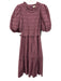Sea New York Size 4 Light Purple Cotton Short Puff Sleeve Shirred Tiered Dress Light Purple / 4