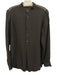Polo Ralph Lauren Size 6 Dark Gray Silk Long Sleeve Quarter Button Top Dark Gray / 6