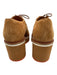 Clergerie Shoe Size 39.5 Tan Brown Suede leather Almond Toe Lace Up Loafers Tan Brown / 39.5