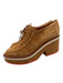 Clergerie Shoe Size 39.5 Tan Brown Suede leather Almond Toe Lace Up Loafers Tan Brown / 39.5