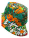 North Face Gucci Orange, Green, Blue Polymide Tassel Floral Monogram Bucket Hat Orange, Green, Blue / S