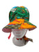 North Face Gucci Orange, Green, Blue Polymide Tassel Floral Monogram Bucket Hat Orange, Green, Blue / S