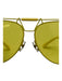 Versace Yellow Metal tinted frames Medusa Aviator Sunglasses Yellow