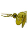 Versace Yellow Metal tinted frames Medusa Aviator Sunglasses Yellow