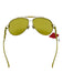 Versace Yellow Metal tinted frames Medusa Aviator Sunglasses Yellow