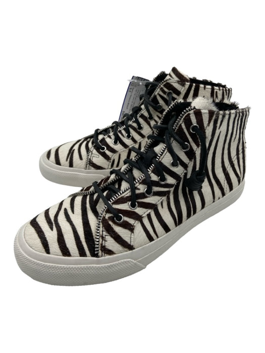 Sperry x Rebecca Minkoff Shoe Size 9.5 White & Brown Calf hair High Top Sneakers White & Brown / 9.5