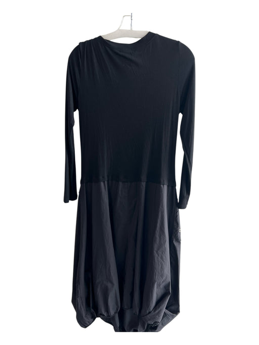 Dzhavael Couture Size Large Black, Red & White Cotton & Acetate V Neck Dress Black, Red & White / Large