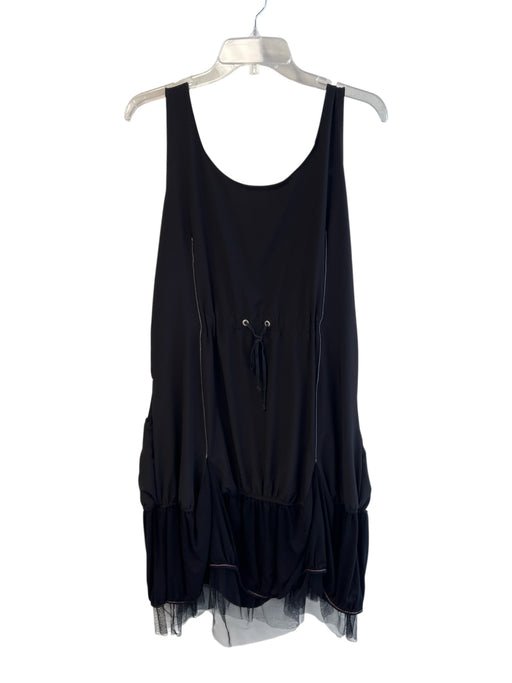 Planet Interdite Size Est M/L Black No Fabric Tag Scoop Neck Sleeveless Dress Black / Est M/L