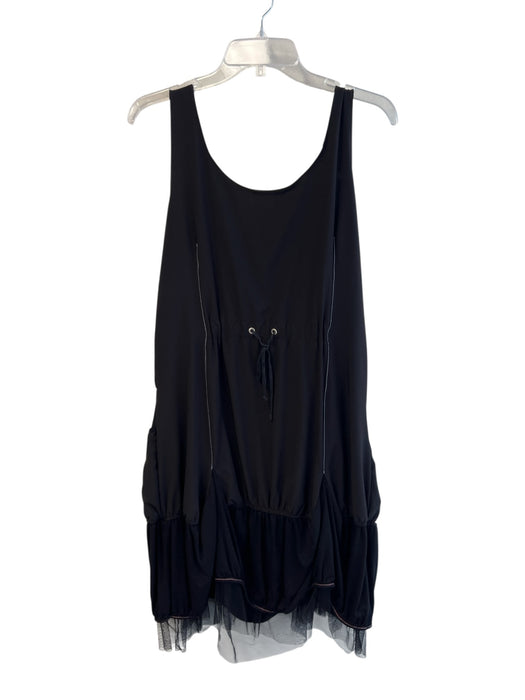 Planet Interdite Size Est M/L Black No Fabric Tag Scoop Neck Sleeveless Dress Black / Est M/L
