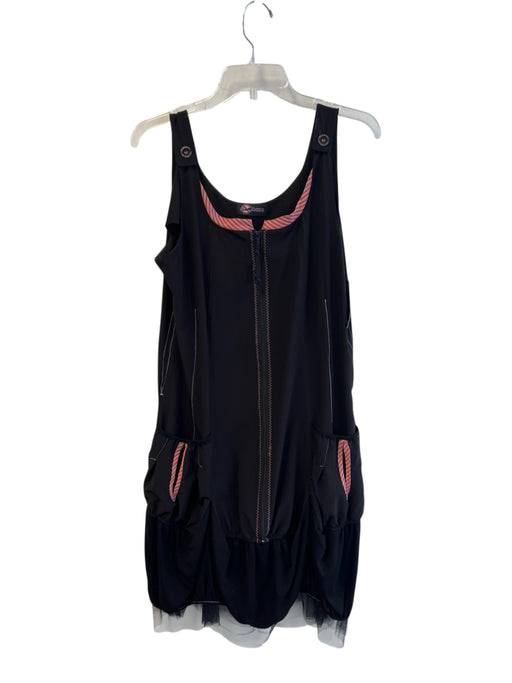 Planet Interdite Size Est M/L Black No Fabric Tag Scoop Neck Sleeveless Dress Black / Est M/L