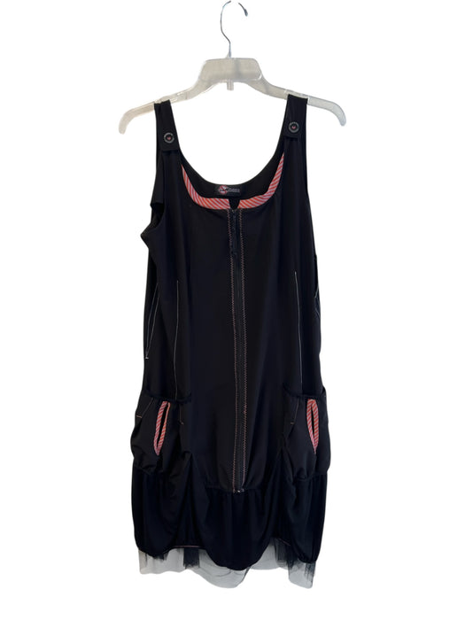 Planet Interdite Size Est M/L Black No Fabric Tag Scoop Neck Sleeveless Dress Black / Est M/L