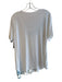 Elie Tahari Size Large White & Blue Viscose Short Sleeve Round Neck Tunic Top White & Blue / Large