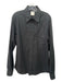 Dolce & Gabbana Size L Black Cotton Solid Button Down Men's Long Sleeve Shirt L