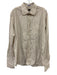 Paul Smith Size 17 Tan & Blue Cotton Striped Button Up Men's Long Sleeve Shirt Tan & Blue / 17