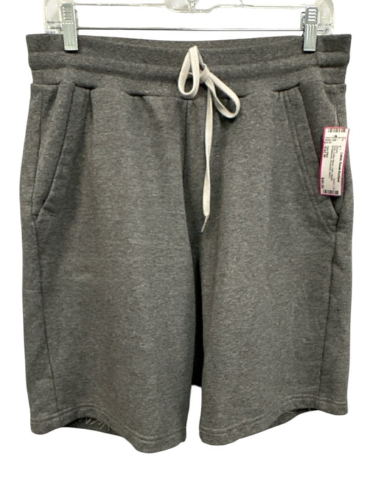 John Elliot Size Est M Gray Cotton Blend Solid Athletic Sweatshorts Men's Shorts Gray / Est M
