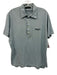 Dsquared Size XL Blue Cotton Solid Polo Men's Short Sleeve Blue / XL