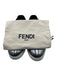Fendi Shoe Size 12 Silver Leather Solid Sneaker Men's Shoes Silver / 12