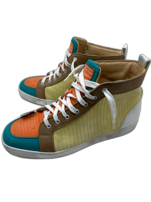 Christian Louboutin Shoe Size 44.5 Multi Synthetic Multi Color Face Men's Shoes Multi / 44.5