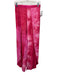 Drew Size S Pink Viscose Elastic Waist Tie Dye Front Slits Wide Leg Pants Pink / S