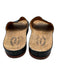 Kork-Ease Shoe Size 8 Black & Tan Leather Cork Base Round Toe Slide Sandals Black & Tan / 8