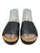 Kork-Ease Shoe Size 8 Black & Tan Leather Cork Base Round Toe Slide Sandals Black & Tan / 8