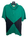 Burberry Size XXL Green & Black Cotton Two Tone Polo Men's Short Sleeve XXL